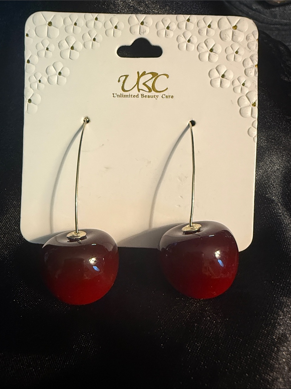 Red Cherry Drop Earrings
